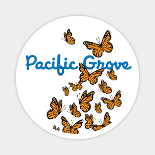 Pacific Grove California Monarch Butterflies in flight Magnet